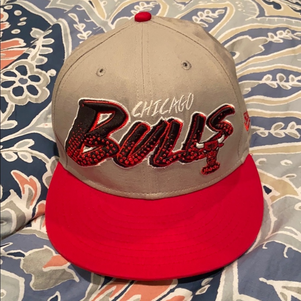 Men's Chicago Bulls flat brim hat